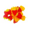 Keçeden 4 cm Çilek Figürü 10 Adet, Keçeden Çilek Süsü