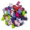 Keçeden 3,5 cm Minik Kediler Süsleri 12 Adet, Keçeden Kedi Figürleri
