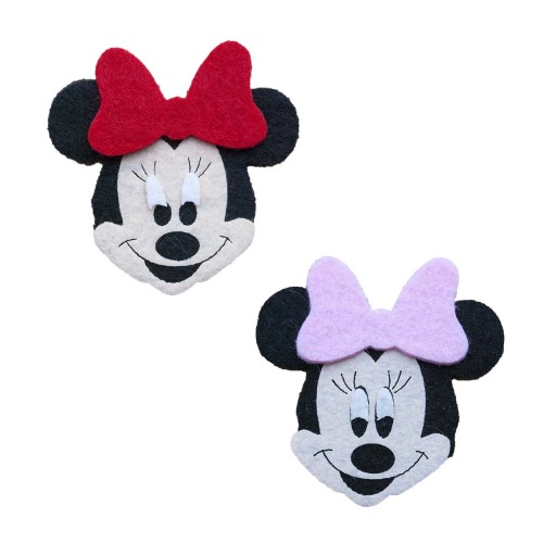 Keçe Mini Mouse Figürü 12 Adet, Keçeden Mini Mouse Süsleri