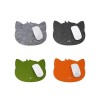 Keçe Mouse Pad, Keçeden Kedi Figürlü Sevimli Mouse Pad (Renk Seçmeli)