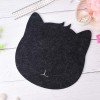 Keçe Mouse Pad, Keçeden Kedi Figürlü Sevimli Mouse Pad (Renk Seçmeli)