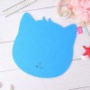 Keçe Mouse Pad, Keçeden Kedi Figürlü Sevimli Mouse Pad (Renk Seçmeli)