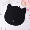 Keçe Mouse Pad, Keçeden Kedi Figürlü Sevimli Mouse Pad (Renk Seçmeli)