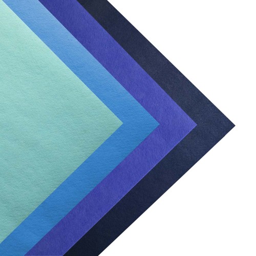 İnce Keçe 50x50 cm Mavi Tonlar 4 Renk