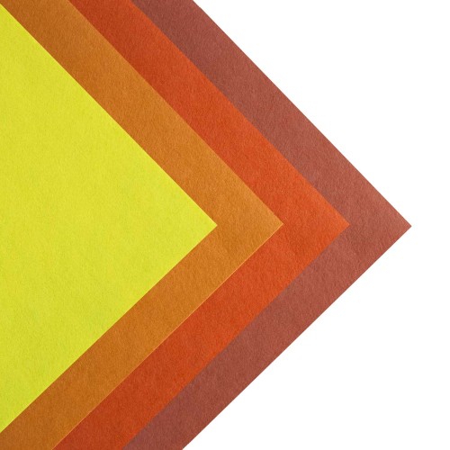 İnce Keçe 50x50 cm Turuncu Tonlar 4 Renk