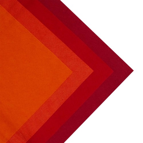 İnce Yumuşak Keçe 50x50 cm Kırmızı Tonlar 4 Renk