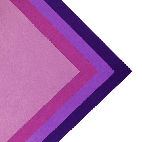 İnce Yumuşak Keçe 50x50 cm Mor Tonlar 4 Renk