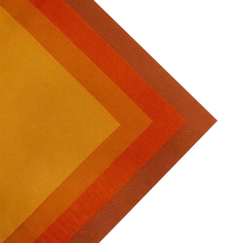 İnce Yumuşak Keçe 50x50 cm Turuncu Tonlar 4 Renk
