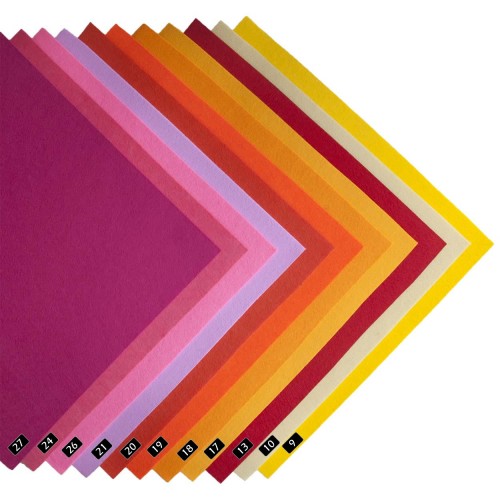 Yumuşak Kalın Keçe 3 mm, 25x25 cm (RENK SEÇMELİ)