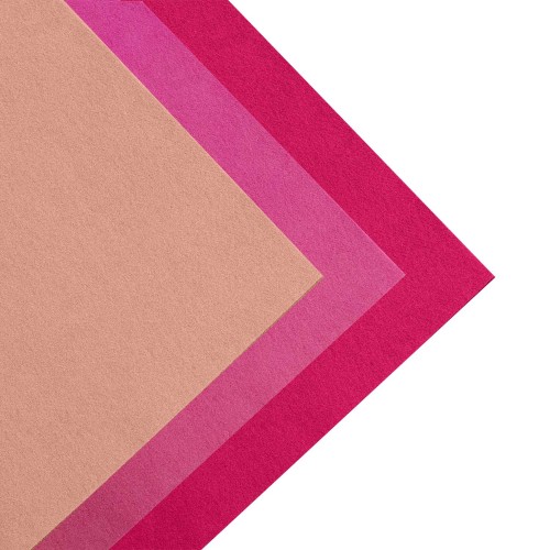 Kalın Keçe 50x50 cm Pembe Tonlar 3 Renk