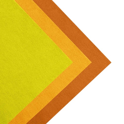 Kalın Keçe 50x50 cm Turuncu Tonlar 3 Renk